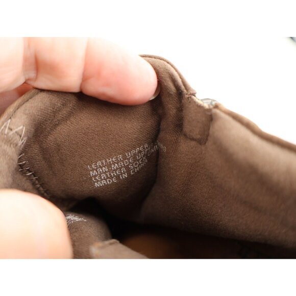 Earth Cardinal Ankle Boot Women's Size 10 Stone Brown Leather Wedge Bootie - Picture 11 of 13